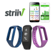 Striiv Fusion 2 Activity Tracker - Fitness and Sleep Tracking Smartwatch, 3 Color Bands Included (Black, Pink, Blue) Cheap