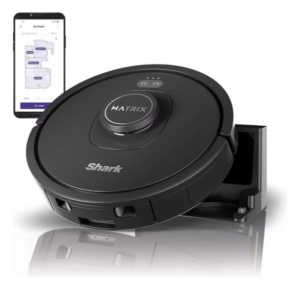 Shark Matrix Robot Vacuum for Carpets and Hardfloors with Self-Cleaning Brushroll and Precision Mapping - Certified Refurbished For Discount