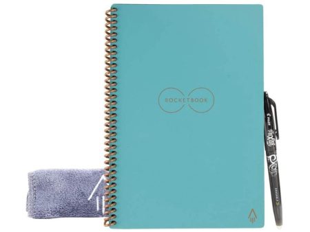 Rocketbook Core Executive Notebook Lined 36 Pages 6  x 8.8  Teal Hot on Sale