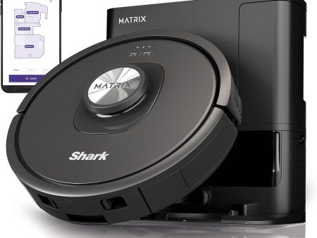 Shark Matrix Self Empty Robot Vacuum for Carpets & Hardfloors with 45-Day Capacity Self-Cleaning Bagless Base - Certified Refurbished Fashion