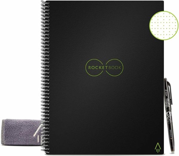 Rocketbook Core Smart Reusable Notebook Pen & Microfiber Cloth Letter Size For Discount