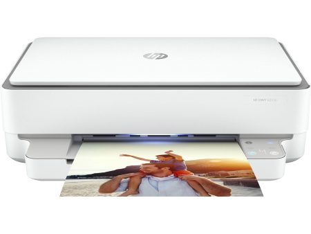 HP ENVY 6055e All-in-One Printer, White - Certified Refurbished on Sale