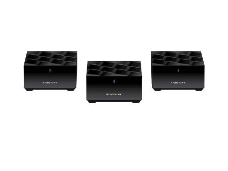 Netgear Nighthawk Dual-Band AX3000 3-Pack 3Gbps WiFi 6 Mesh System Router + 2 Satellites Fashion