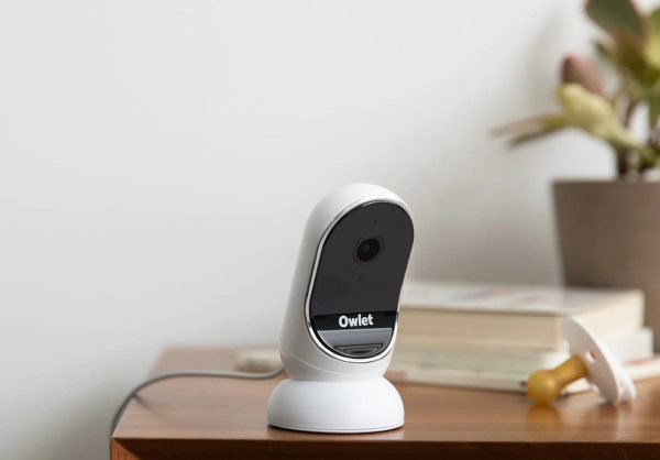 Owlet Cam Audio and Background Sound, Room Temp, Night Vision Smart HD Video Camera Baby Monitor White Online Hot Sale