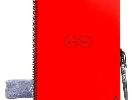 Rocketbook Core Letter Smart Notebook Lined 32 Pages 8.5  x 11  Red For Discount