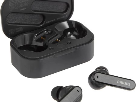 Philips True Wireless Headphones with Charging Case, Black Online Sale