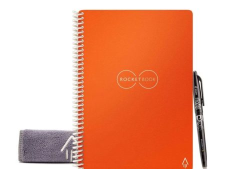 Rocketbook Core Executive Notebook Lined 36 Pages 6  x 8.8  Orange Online Hot Sale