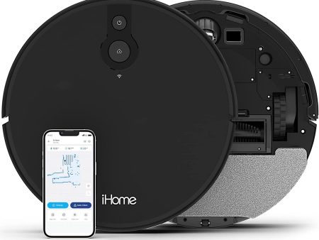 iHome AutoVac Eclipse 2-in-1 Robot Vacuum and Vibrating Mop - Grade B Certified Refurbished For Cheap