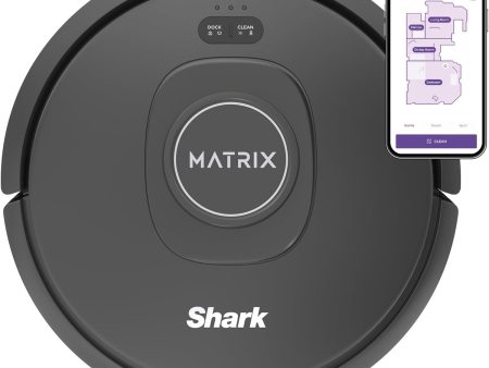 Shark Matrix Robot Vacuum for Carpets and Hardfloors with Self-Cleaning Brushroll and Precision Mapping - Certified Refurbished For Discount