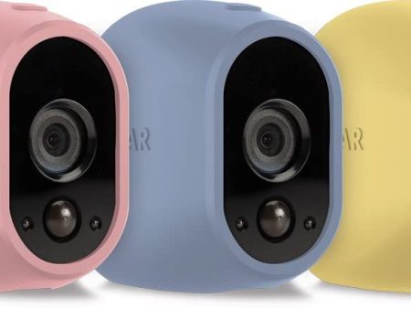 Arlo Accessory Skins for Arlo Wireless Set of 3 Pink Yellow Blue Online now