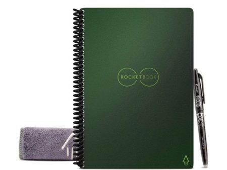 Rocketbook Core Executive Notebook Lined 36 Pages 6  x 8.8  Green Online now