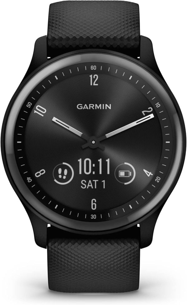 Garmin Vivomove Sport Touchscreen Smartwatch, Black - Certified Refurbished Cheap