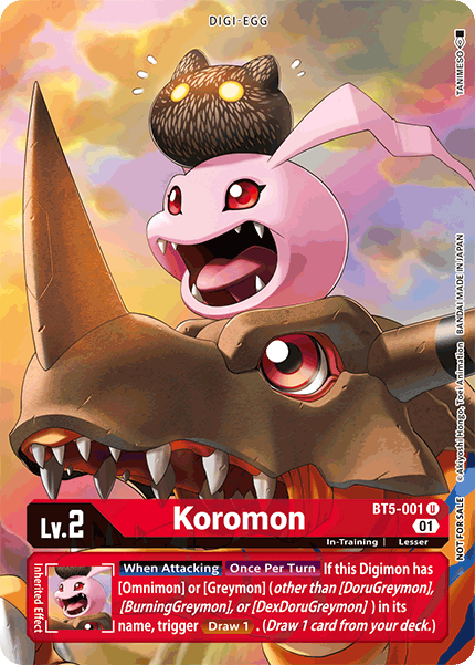 Koromon [BT5-001] (Premier Event) [Battle of Omni Promos] Online now