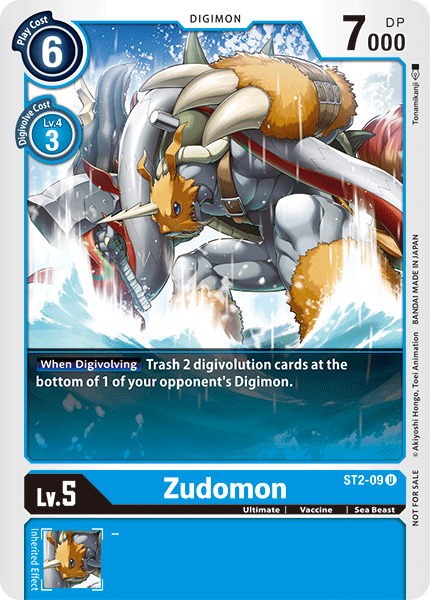 Zudomon [ST2-09] (Alternate Art) [Starter Deck: Cocytus Blue Promos] Online Hot Sale