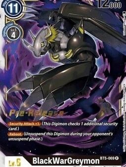 BlackWarGreymon [BT5-069] [Battle of Omni Pre-Release Promos] Hot on Sale