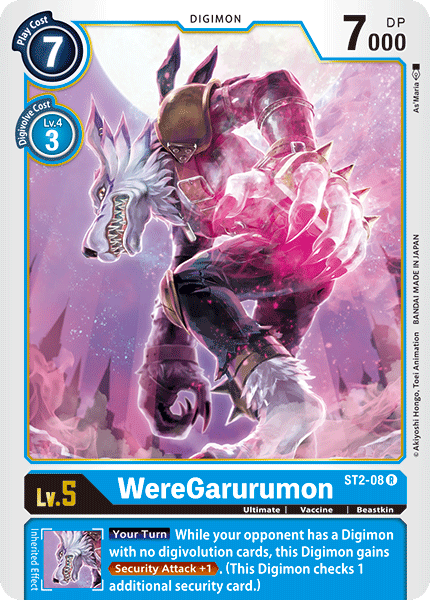 WereGarurumon [ST2-08] [Starter Deck: Cocytus Blue] Hot on Sale