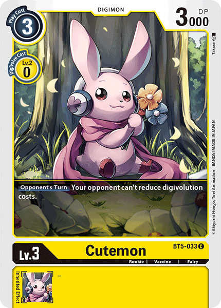 Cutemon [BT5-033] [Battle of Omni] For Sale