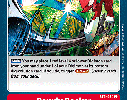 Rowdy Rocker [BT5-094] [Battle of Omni] Discount