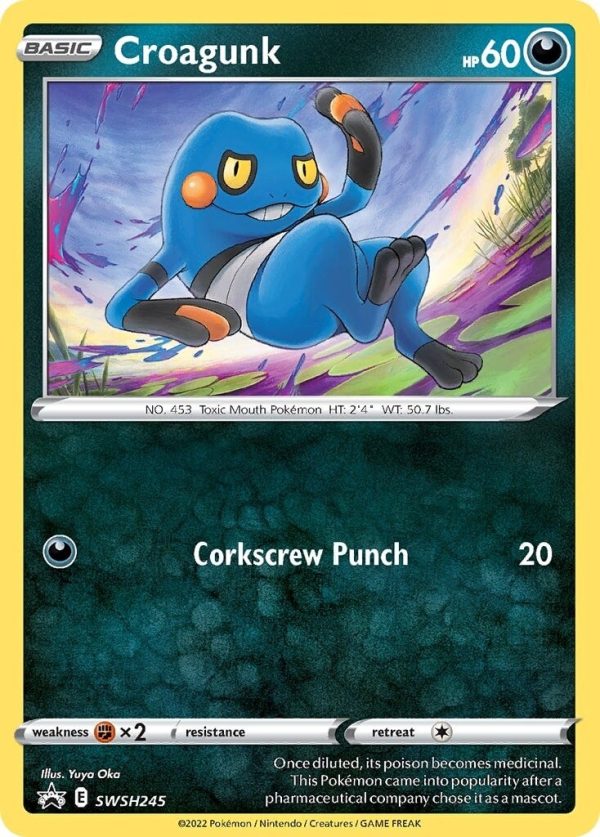 Croagunk (SWSH245) [Sword & Shield: Black Star Promos] Online now