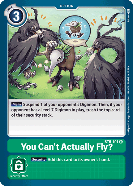 You Can t Actually Fly? [BT5-101] [Battle of Omni] Fashion