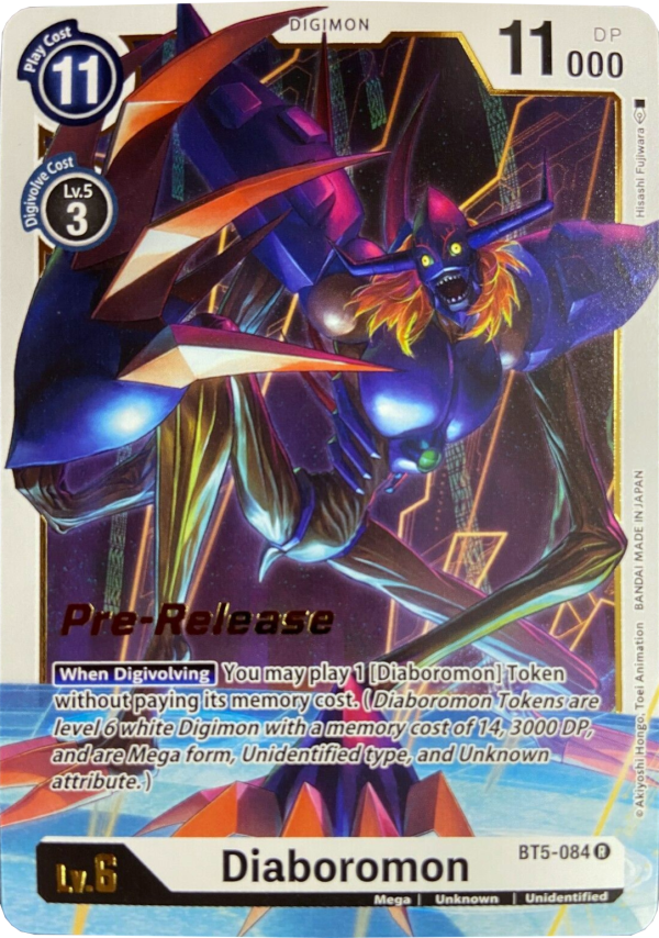 Diaboromon [BT5-084] [Battle of Omni Pre-Release Promos] Hot on Sale