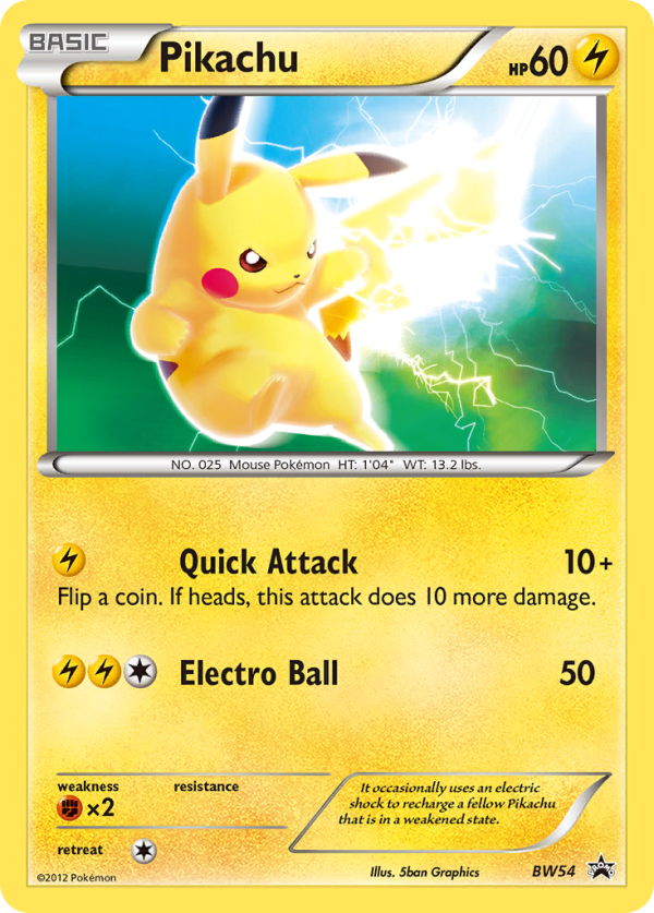 Pikachu (BW54) [Black & White: Black Star Promos] Online Sale