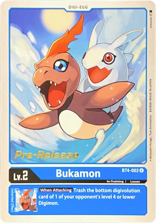 Bukamon [BT4-002] [Great Legend Pre-Release Promos] Sale