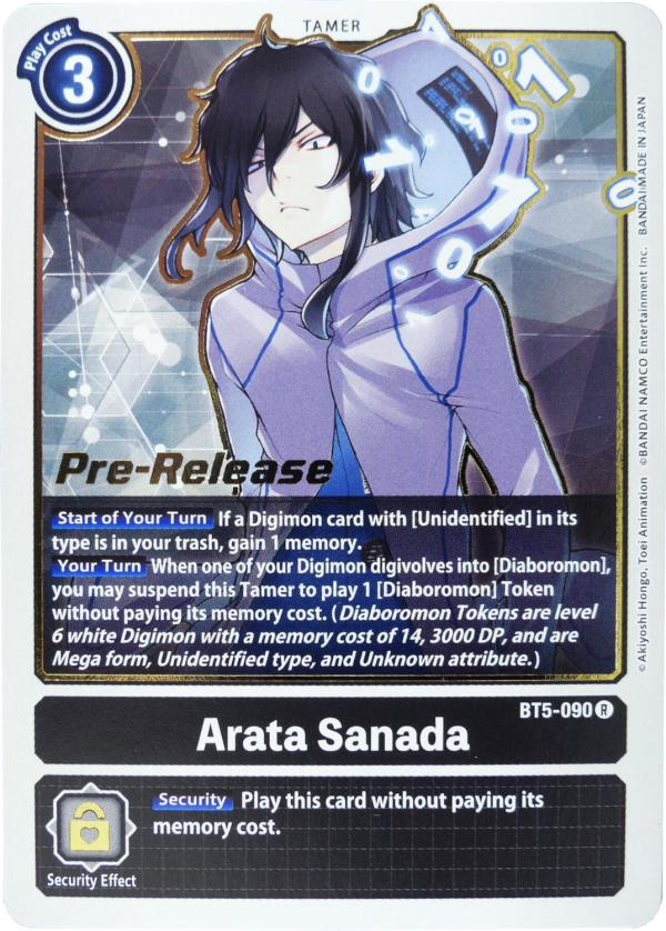 Arata Sanada [BT5-090] [Battle of Omni Pre-Release Promos] For Sale