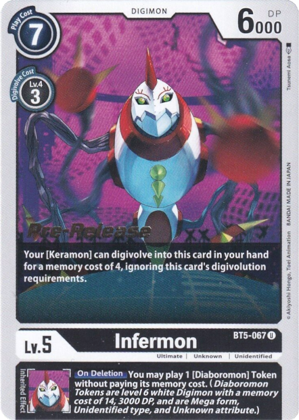 Infermon [BT5-067] [Battle of Omni Pre-Release Promos] Online Sale